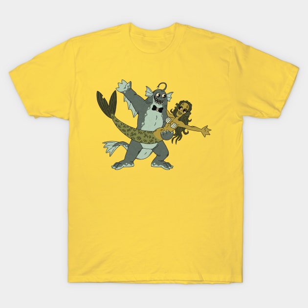 Dancing Sea Monsters T-Shirt by JenniferSmith